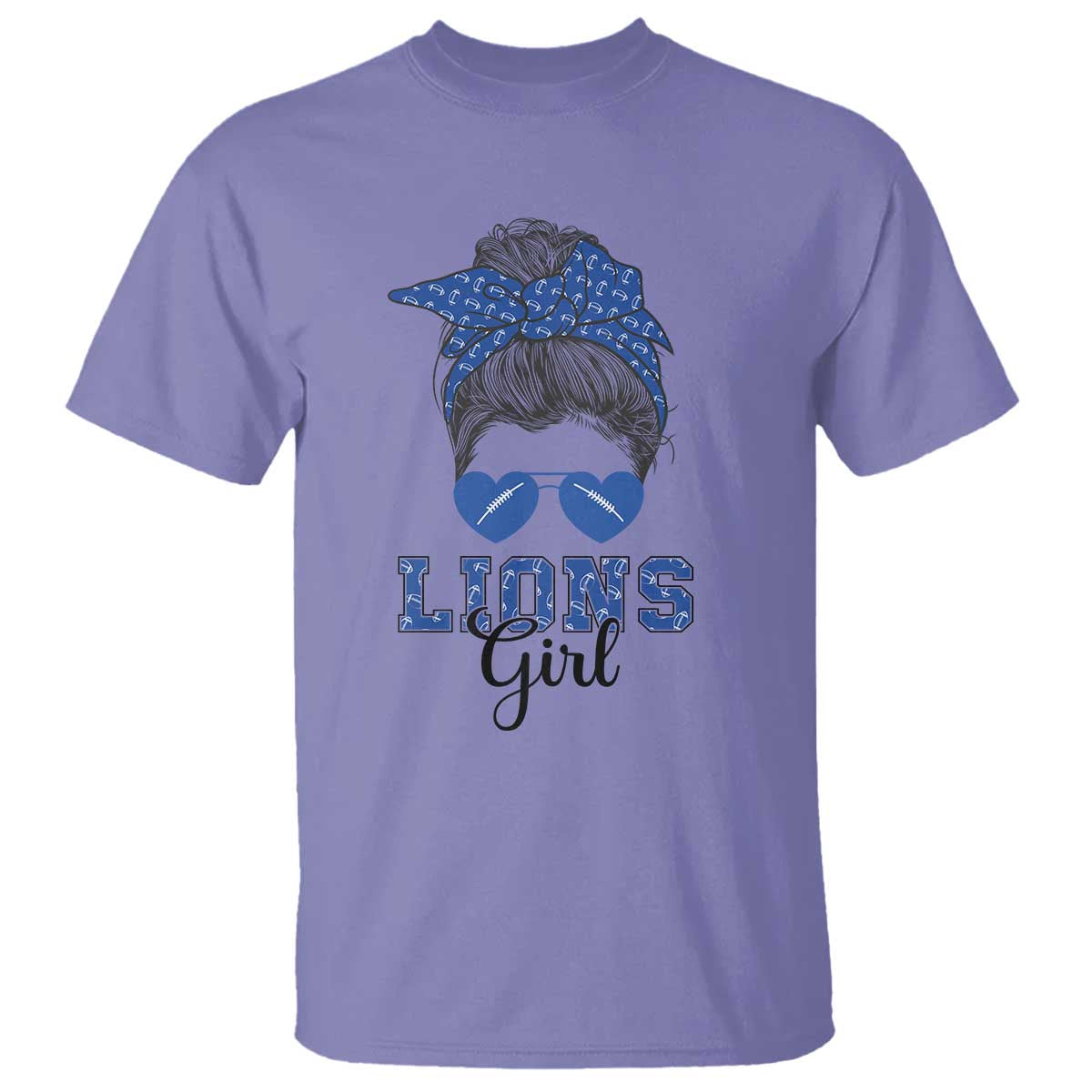 lions-girl-t-shirt-messy-bun-funny-sports-fan-team