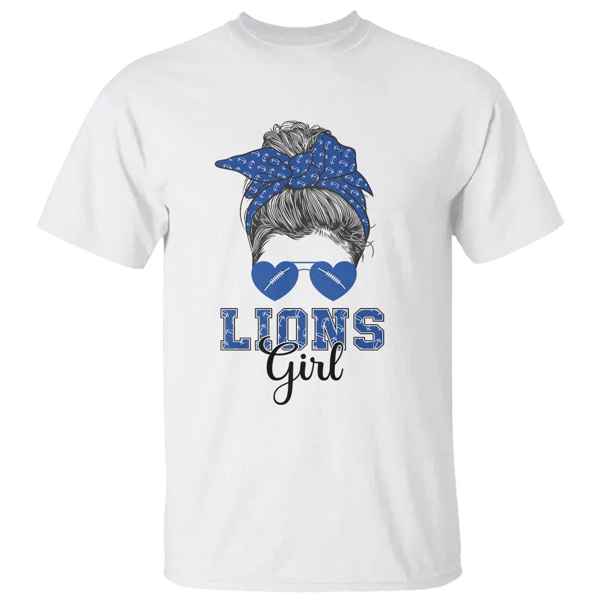 lions-girl-t-shirt-messy-bun-funny-sports-fan-team