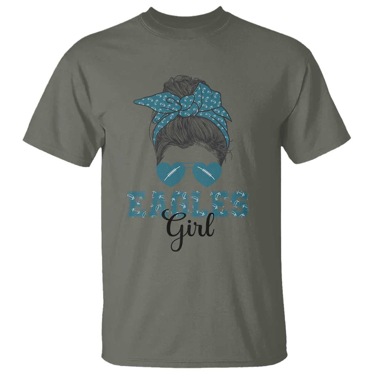eagles-girl-t-shirt-messy-bun-funny-sports-fan-team