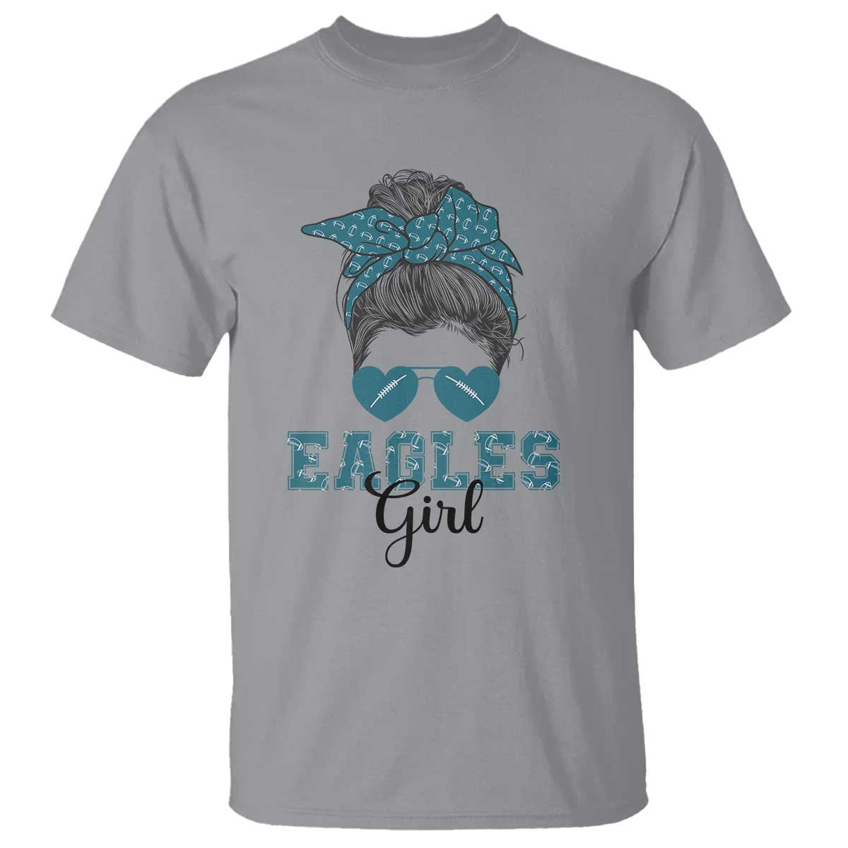 eagles-girl-t-shirt-messy-bun-funny-sports-fan-team