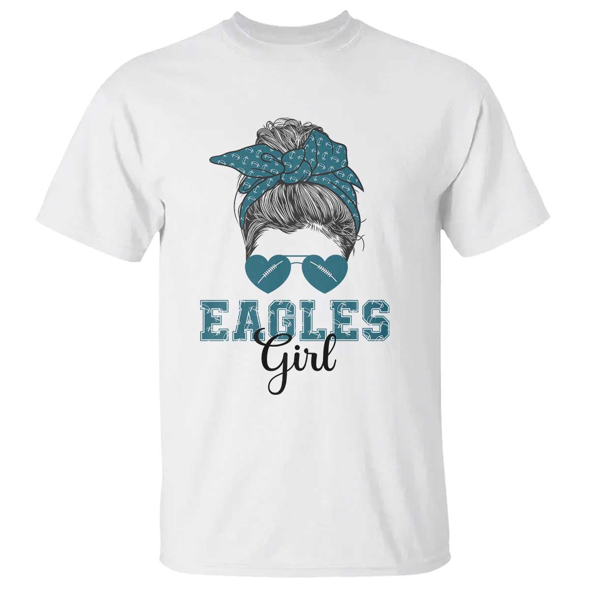 eagles-girl-t-shirt-messy-bun-funny-sports-fan-team