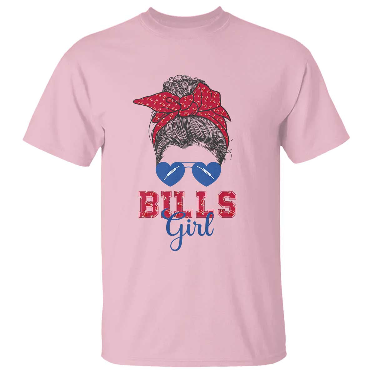 bills-girl-t-shirt-messy-bun-funny-sports-fan-team