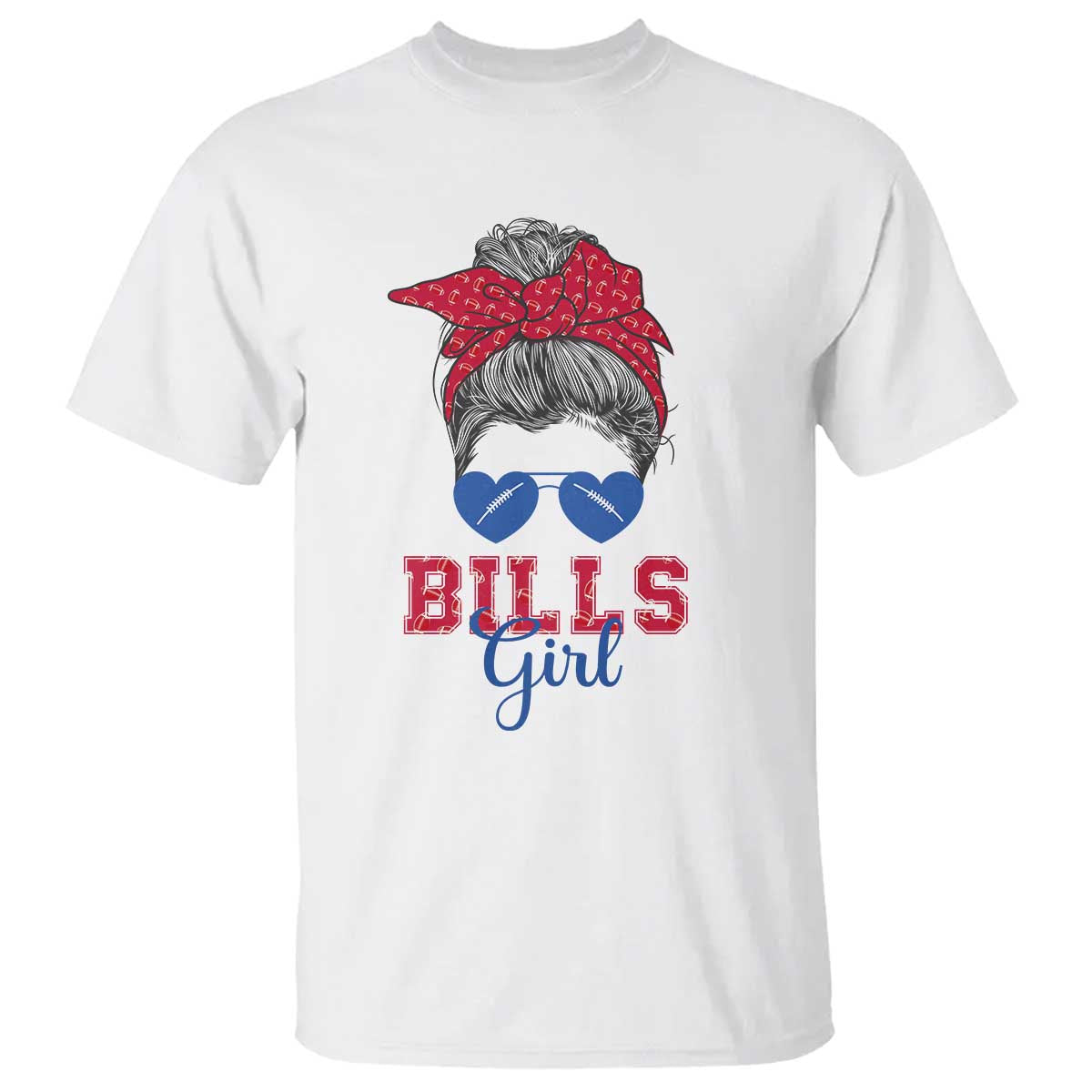 bills-girl-t-shirt-messy-bun-funny-sports-fan-team