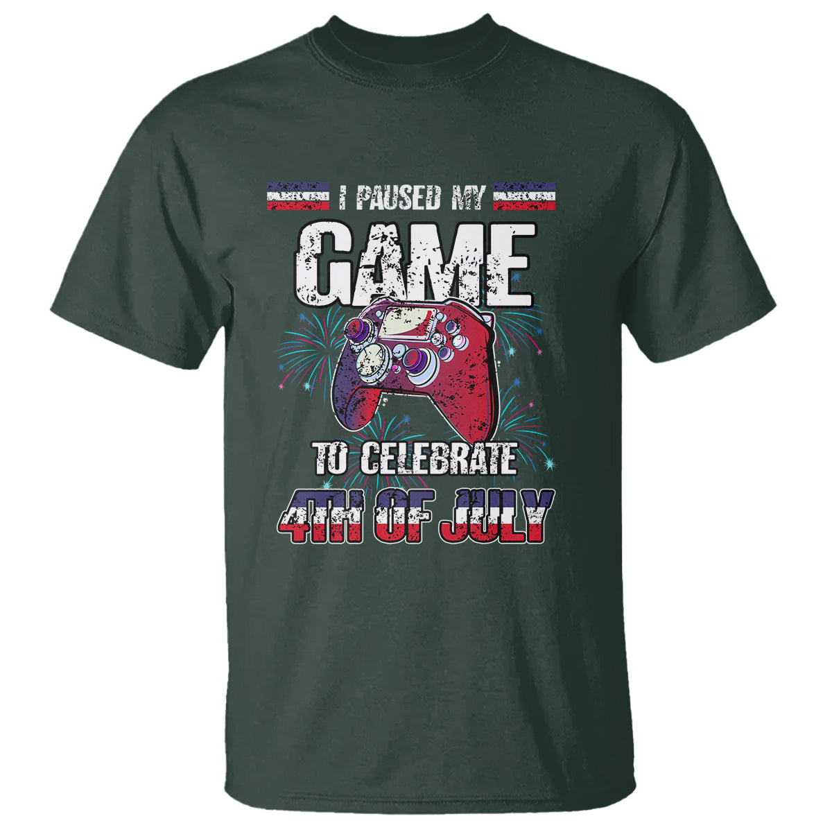 funny-4th-of-july-gamer-t-shirt-i-paused-my-game-to-celebrate-video-game-lover
