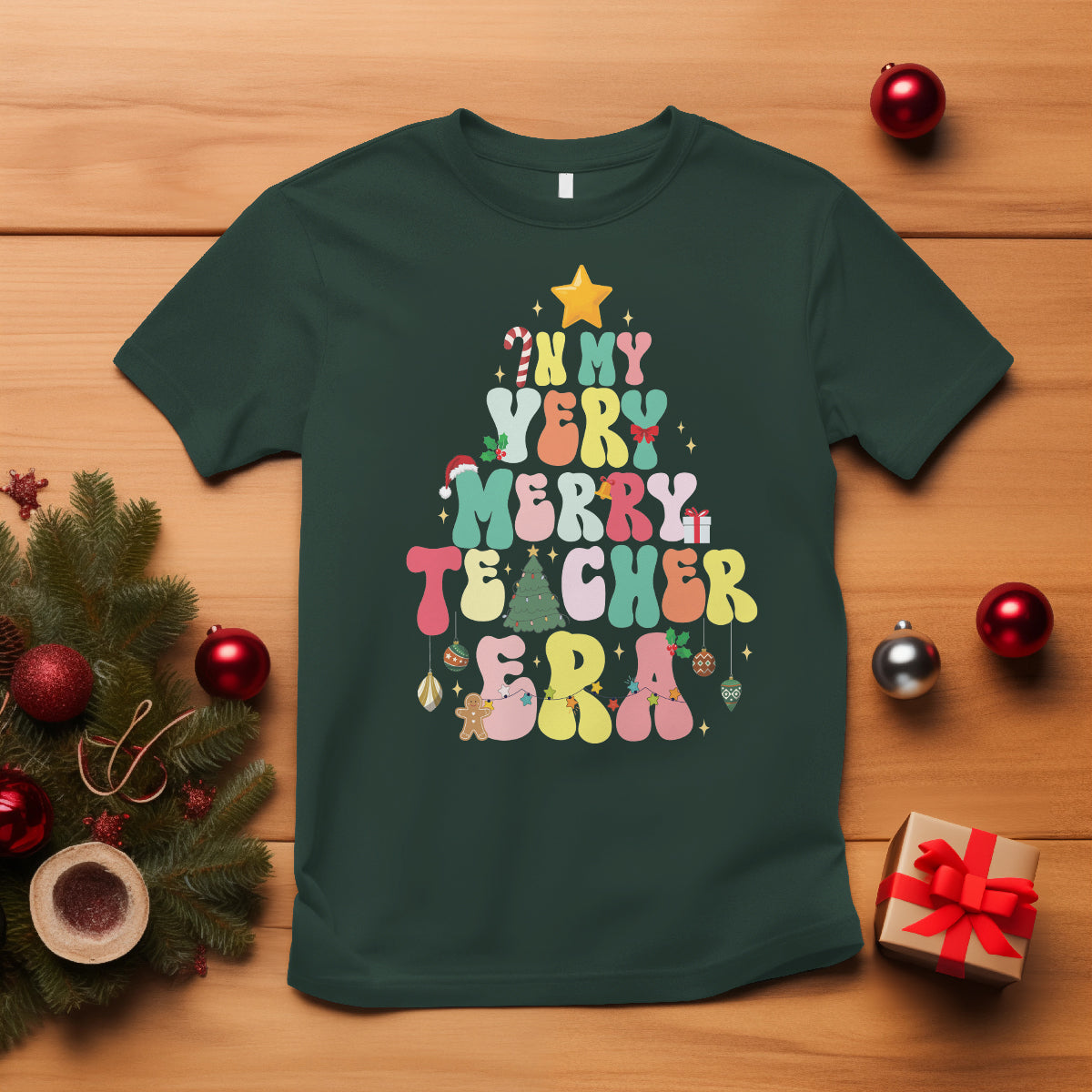 in-my-very-merry-teacher-era-xmas-groovy-christmas-tree-t-shirt