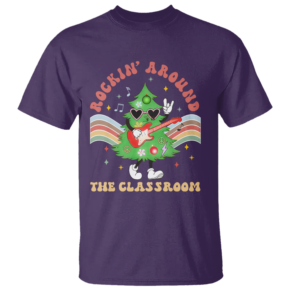 teacher-christmas-t-shirt-rockin-around-the-classroom-groovy-xmas-tree