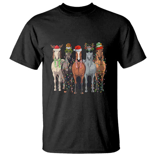 funny-christmas-horse-t-shirt-xmas-light-reindeer-horses-crew-with-santa-hat
