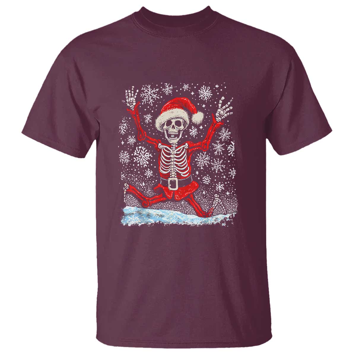 dancing-skeleton-christmas-t-shirt-snowy-xmas-night-santa
