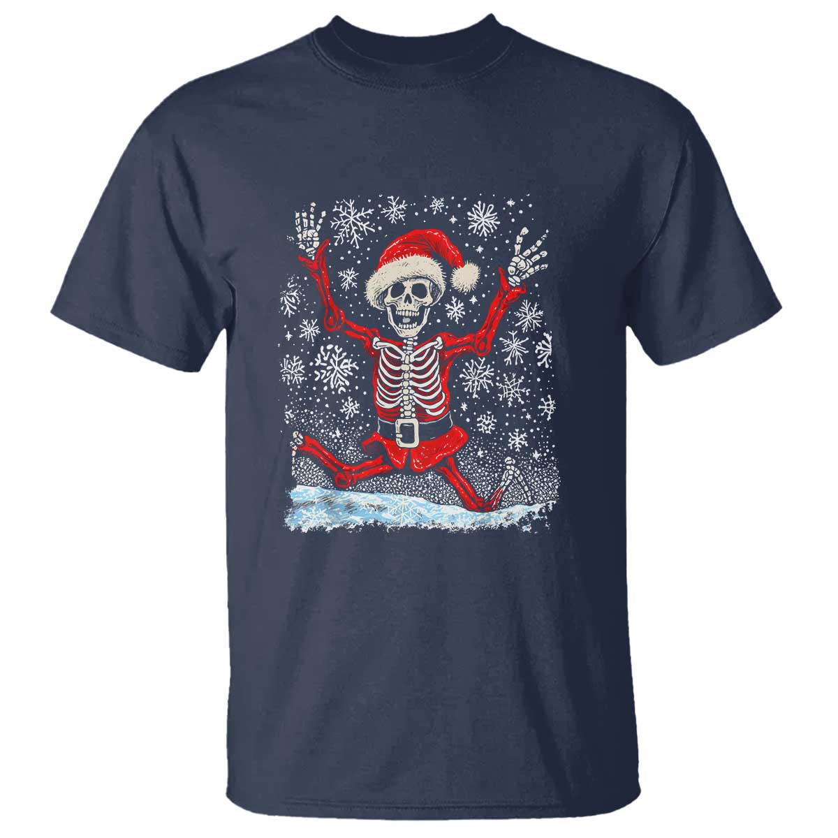 dancing-skeleton-christmas-t-shirt-snowy-xmas-night-santa