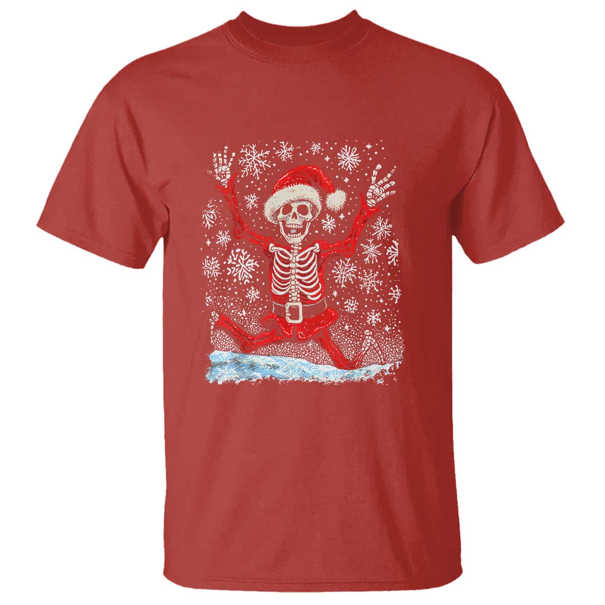 dancing-skeleton-christmas-t-shirt-snowy-xmas-night-santa