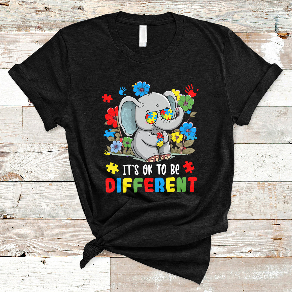 autism-awareness-acceptance-its-ok-to-be-different-elephant-t-shirt-ts02