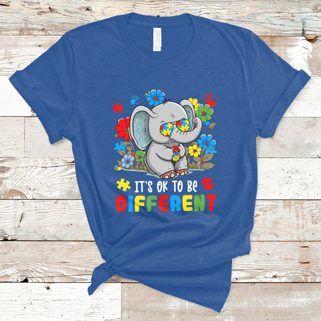 autism-awareness-acceptance-its-ok-to-be-different-elephant-t-shirt-ts02