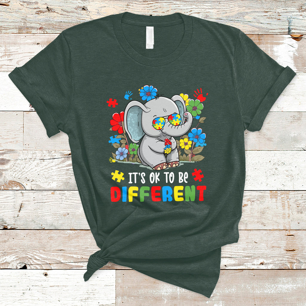 autism-awareness-acceptance-its-ok-to-be-different-elephant-t-shirt-ts02