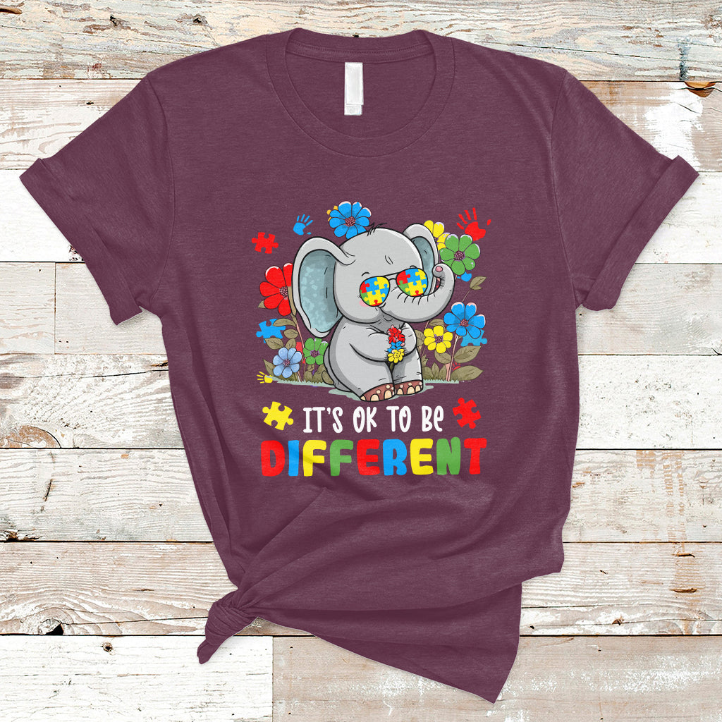 autism-awareness-acceptance-its-ok-to-be-different-elephant-t-shirt-ts02