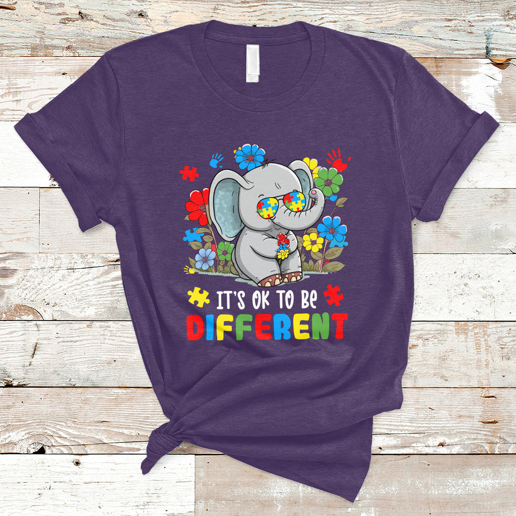 autism-awareness-acceptance-its-ok-to-be-different-elephant-t-shirt-ts02