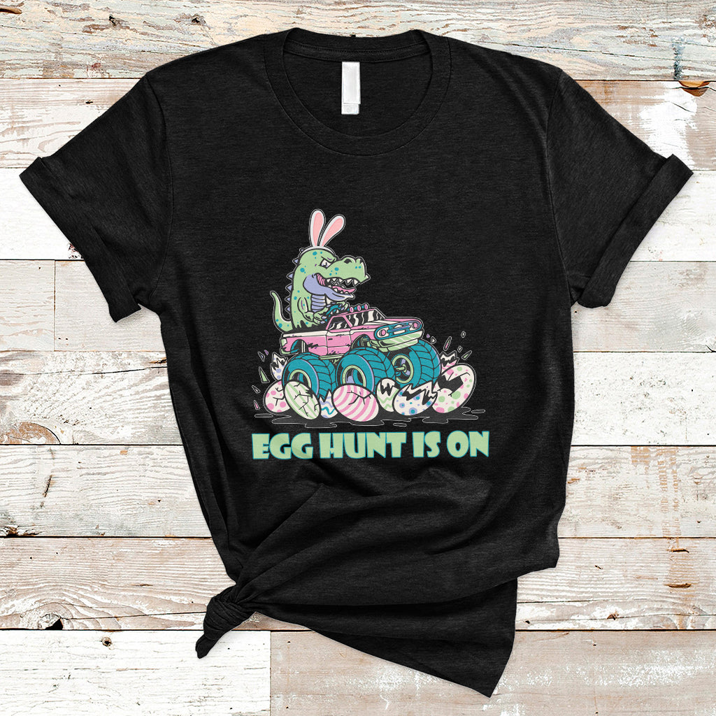 egg-hunt-is-on-funny-easter-dinosaur-bunny-boys-kid-toddler-t-shirt-ts02