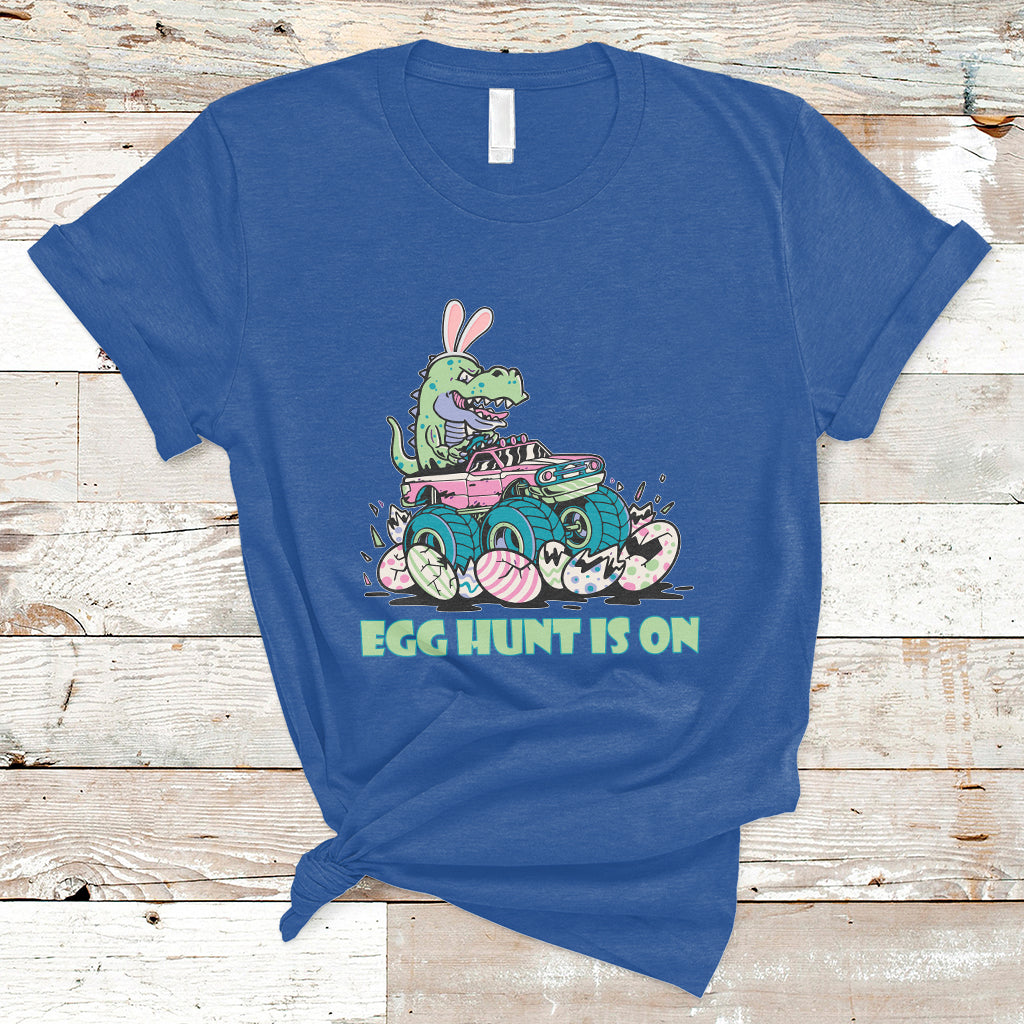 egg-hunt-is-on-funny-easter-dinosaur-bunny-boys-kid-toddler-t-shirt-ts02