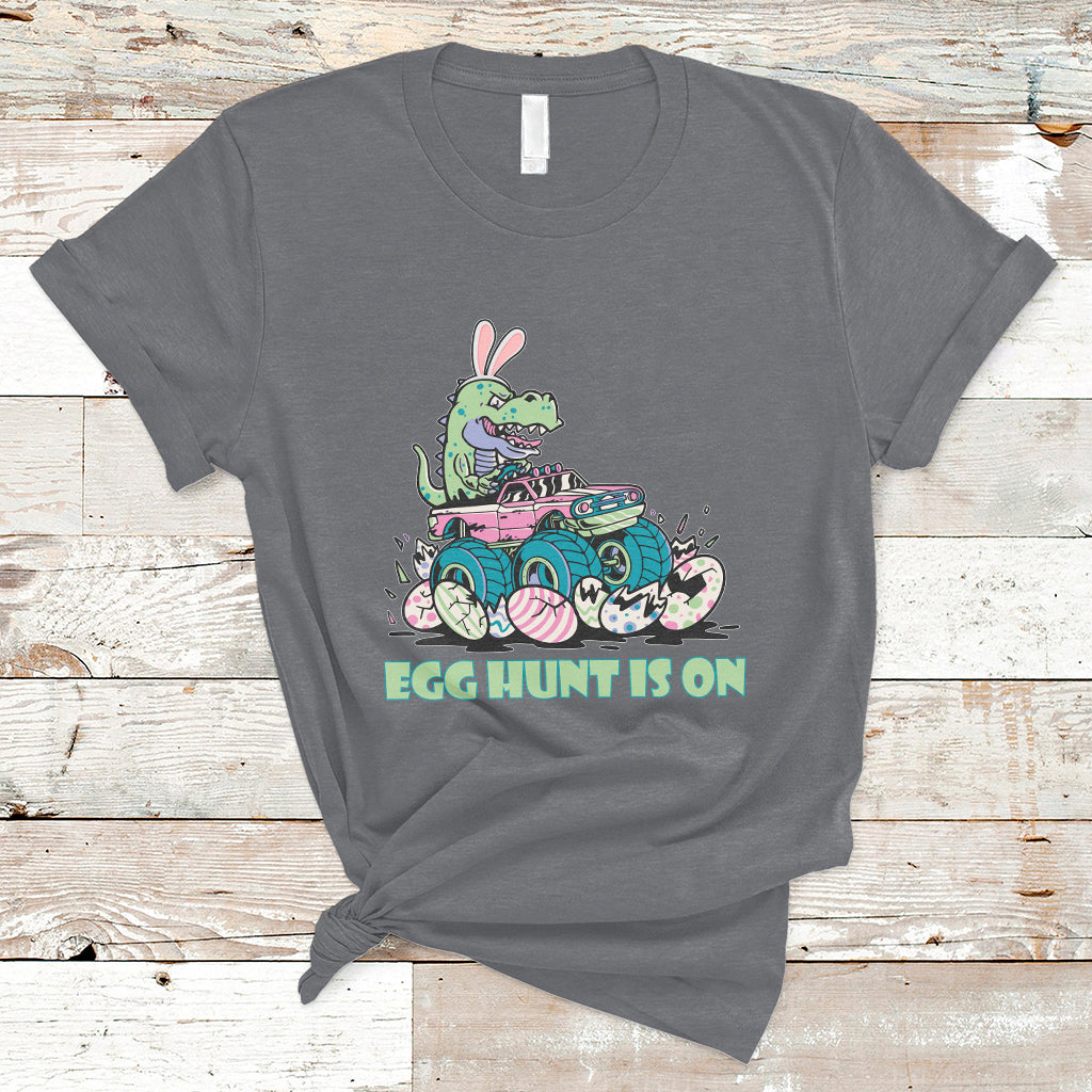 egg-hunt-is-on-funny-easter-dinosaur-bunny-boys-kid-toddler-t-shirt-ts02