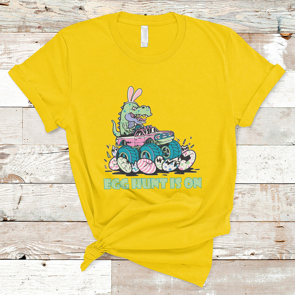egg-hunt-is-on-funny-easter-dinosaur-bunny-boys-kid-toddler-t-shirt-ts02