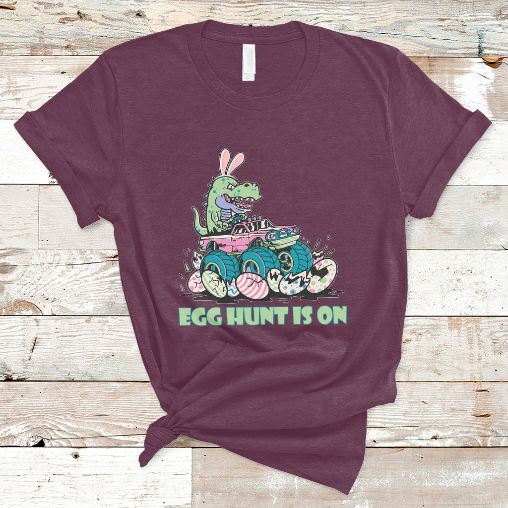 egg-hunt-is-on-funny-easter-dinosaur-bunny-boys-kid-toddler-t-shirt-ts02