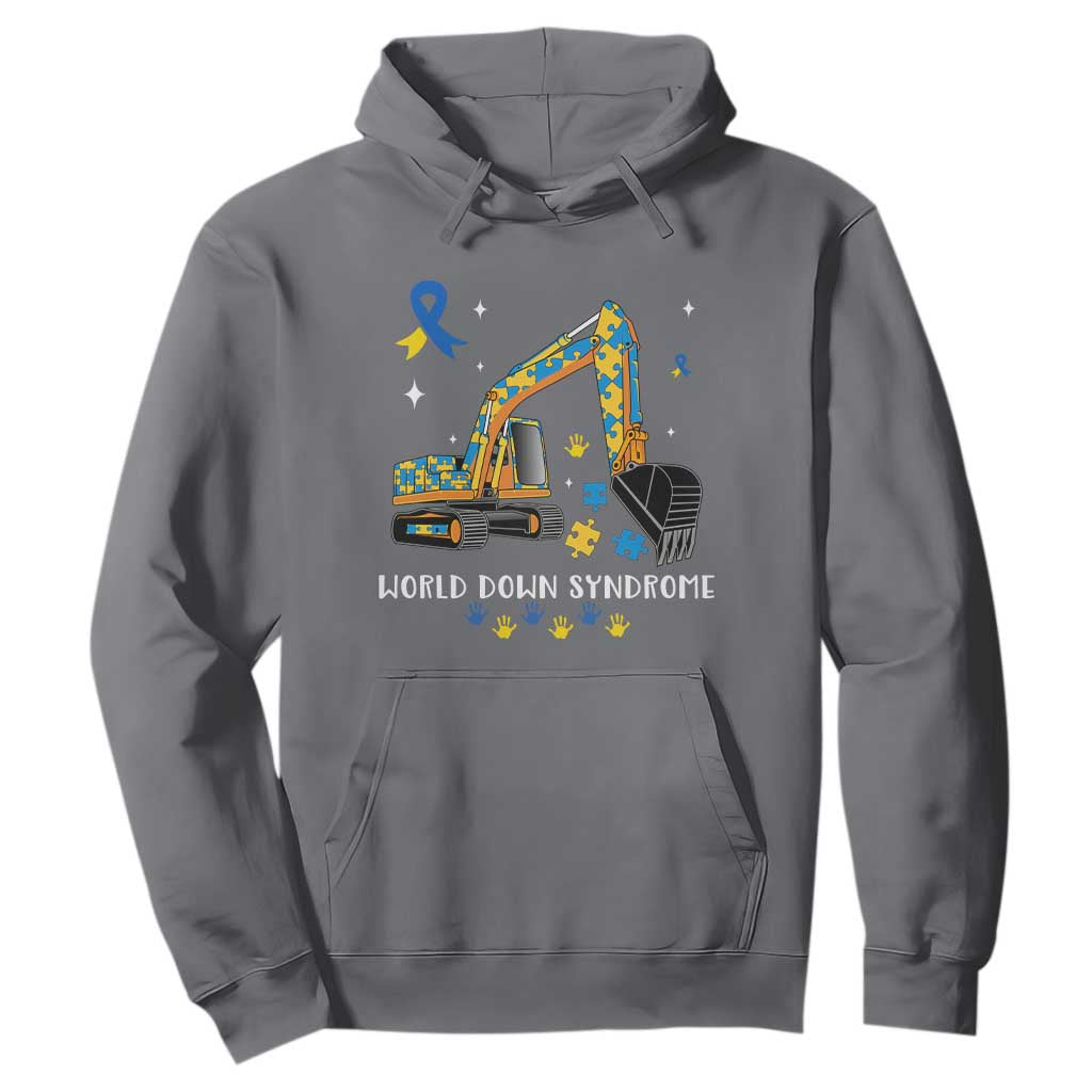 World Down Syndrome Support Day Bulldozer Hoodie