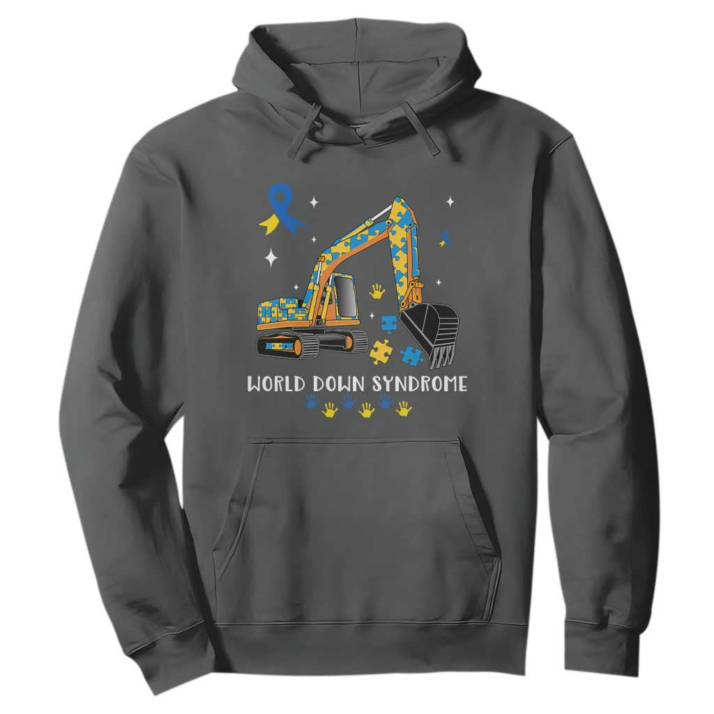 World Down Syndrome Support Day Bulldozer Hoodie