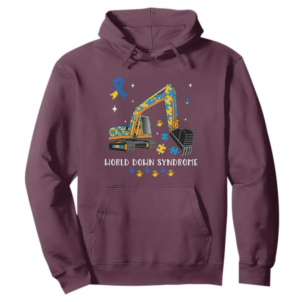 World Down Syndrome Support Day Bulldozer Hoodie