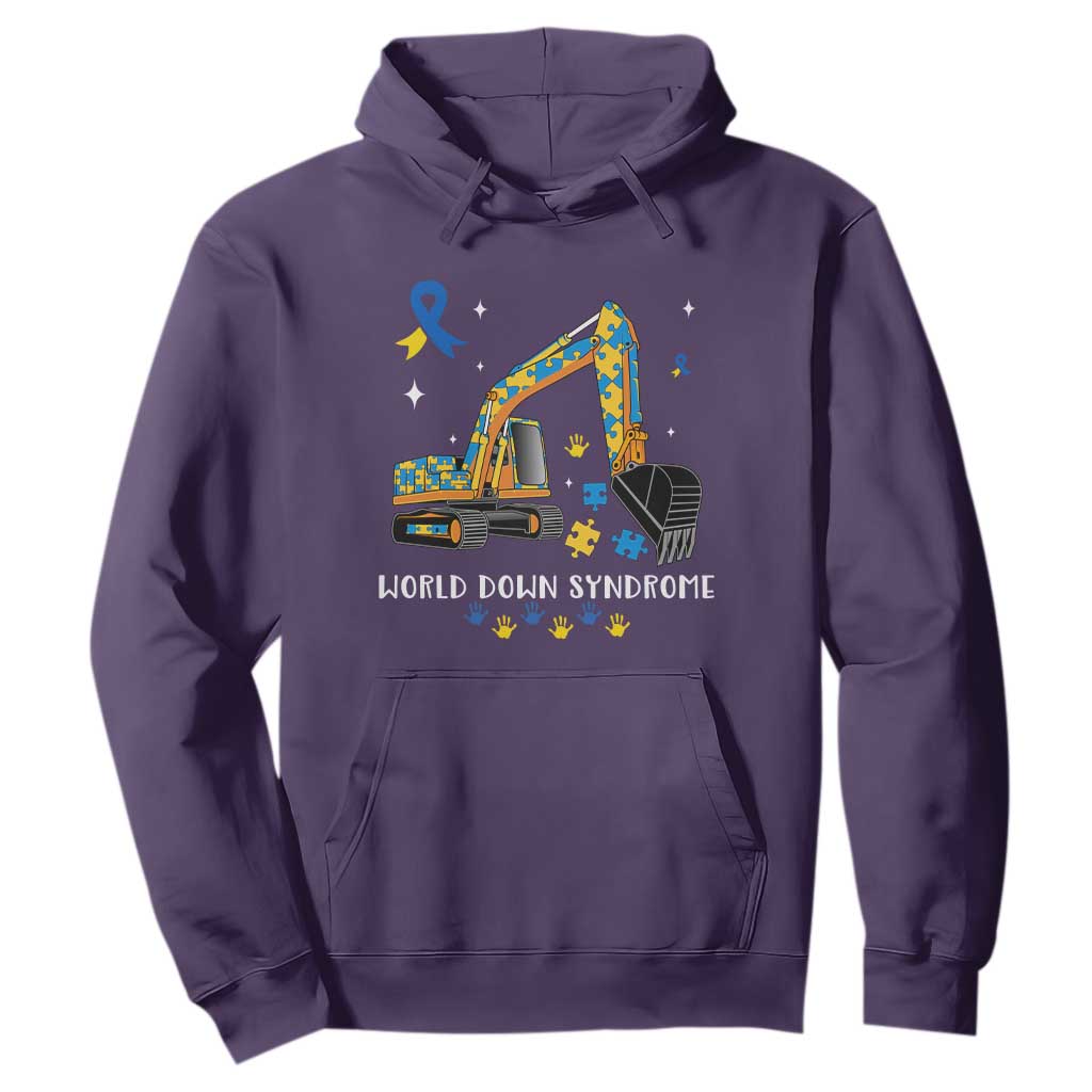 World Down Syndrome Support Day Bulldozer Hoodie