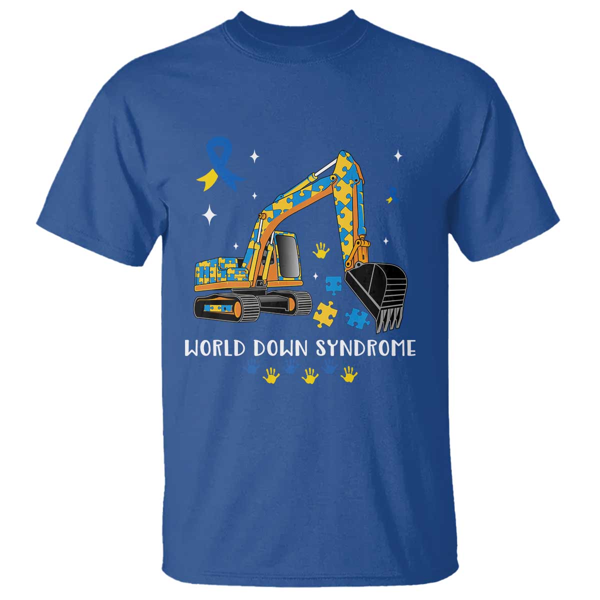 World Down Syndrome Support Day Bulldozer T Shirt