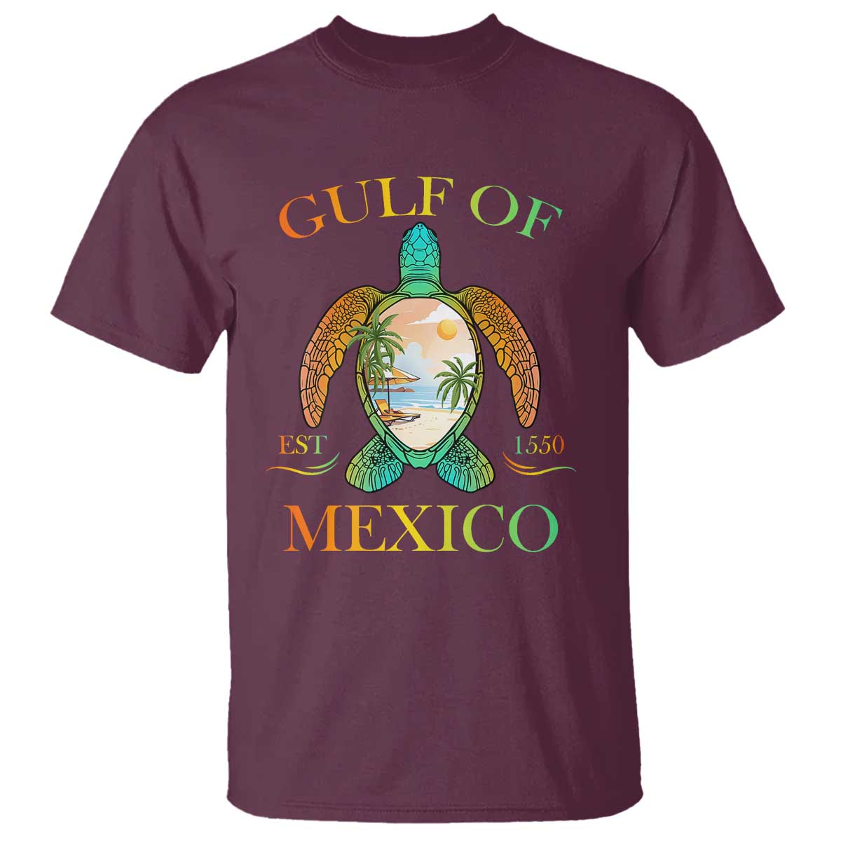 gulf-of-america-est-2025-t-shirt-funny-turtle-beach-vibe