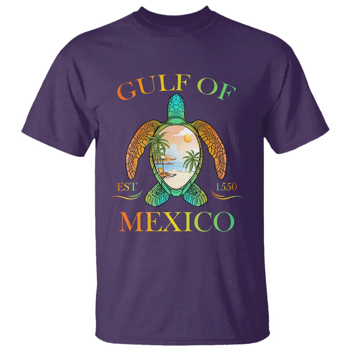 gulf-of-america-est-2025-t-shirt-funny-turtle-beach-vibe