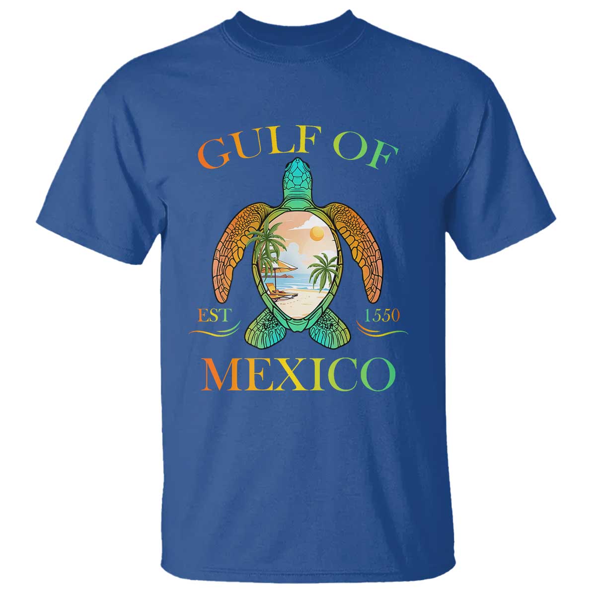 gulf-of-america-est-2025-t-shirt-funny-turtle-beach-vibe