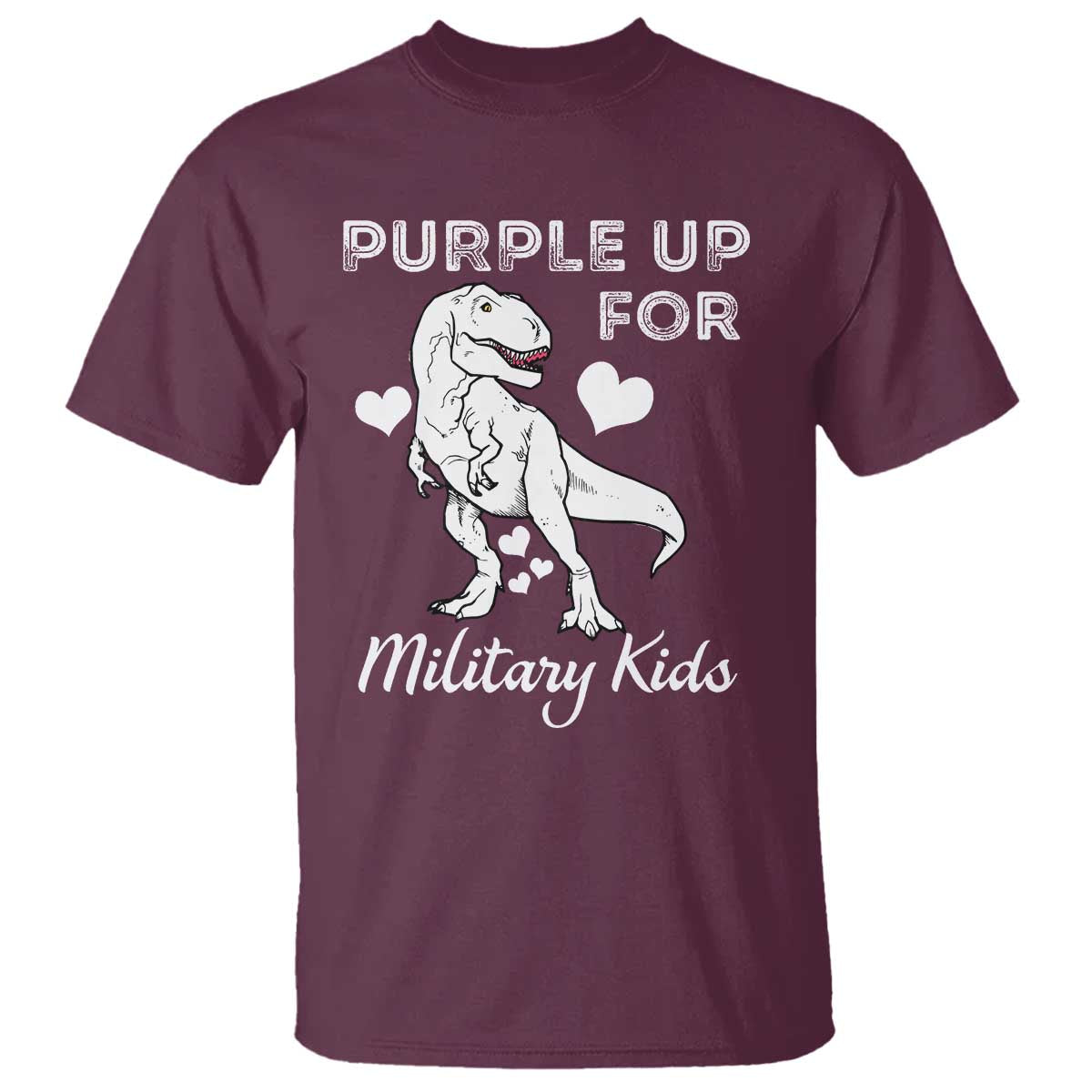 purple-up-for-military-kids-t-shirt-military-child-month-dinosaur