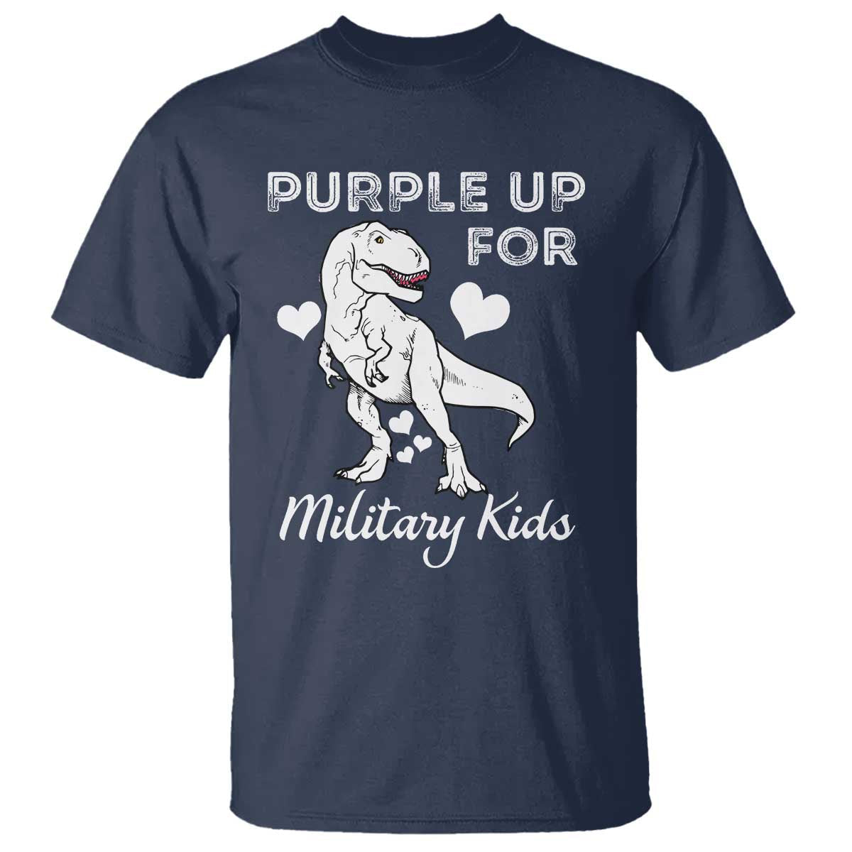 purple-up-for-military-kids-t-shirt-military-child-month-dinosaur