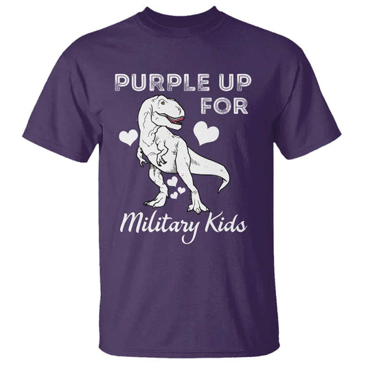 purple-up-for-military-kids-t-shirt-military-child-month-dinosaur