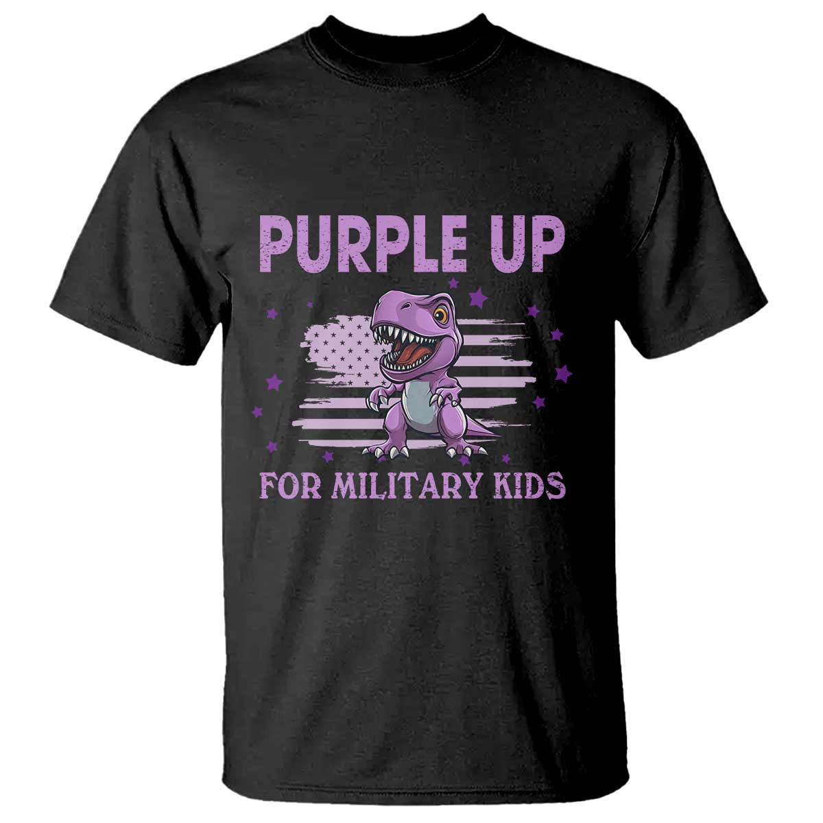 purple-up-for-military-kids-t-shirt-military-child-month-dinosaur-american-flag