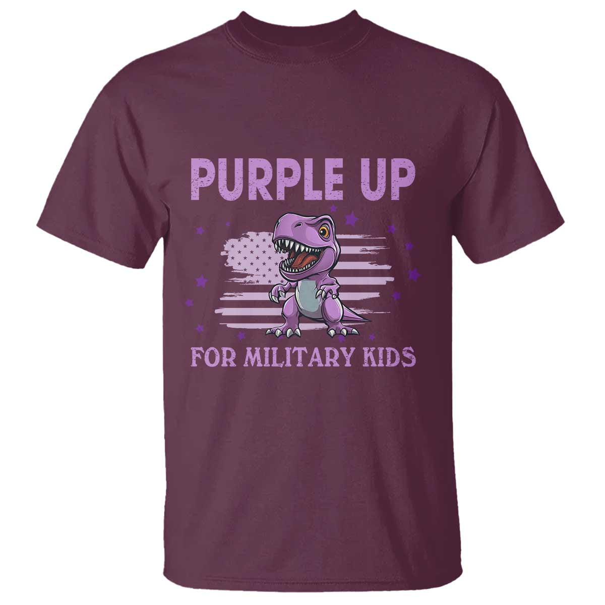 purple-up-for-military-kids-t-shirt-military-child-month-dinosaur-american-flag