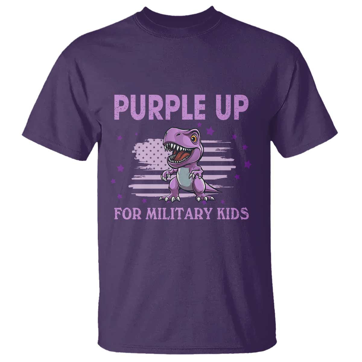purple-up-for-military-kids-t-shirt-military-child-month-dinosaur-american-flag