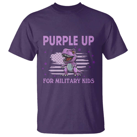 purple-up-for-military-kids-t-shirt-military-child-month-dinosaur-american-flag