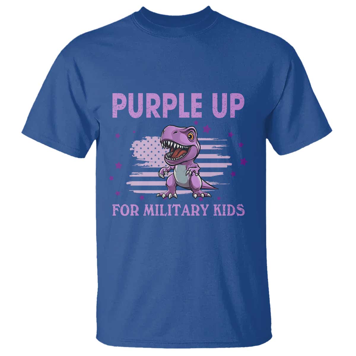 purple-up-for-military-kids-t-shirt-military-child-month-dinosaur-american-flag