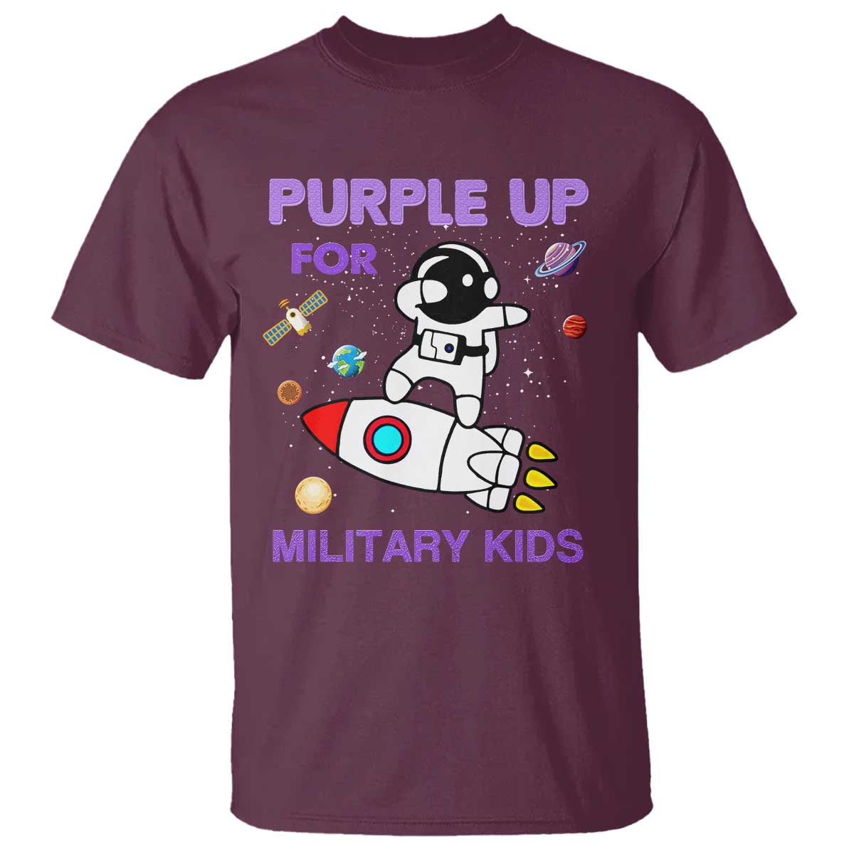 purple-up-for-military-kids-t-shirt-military-child-month-astronaut-outer-space