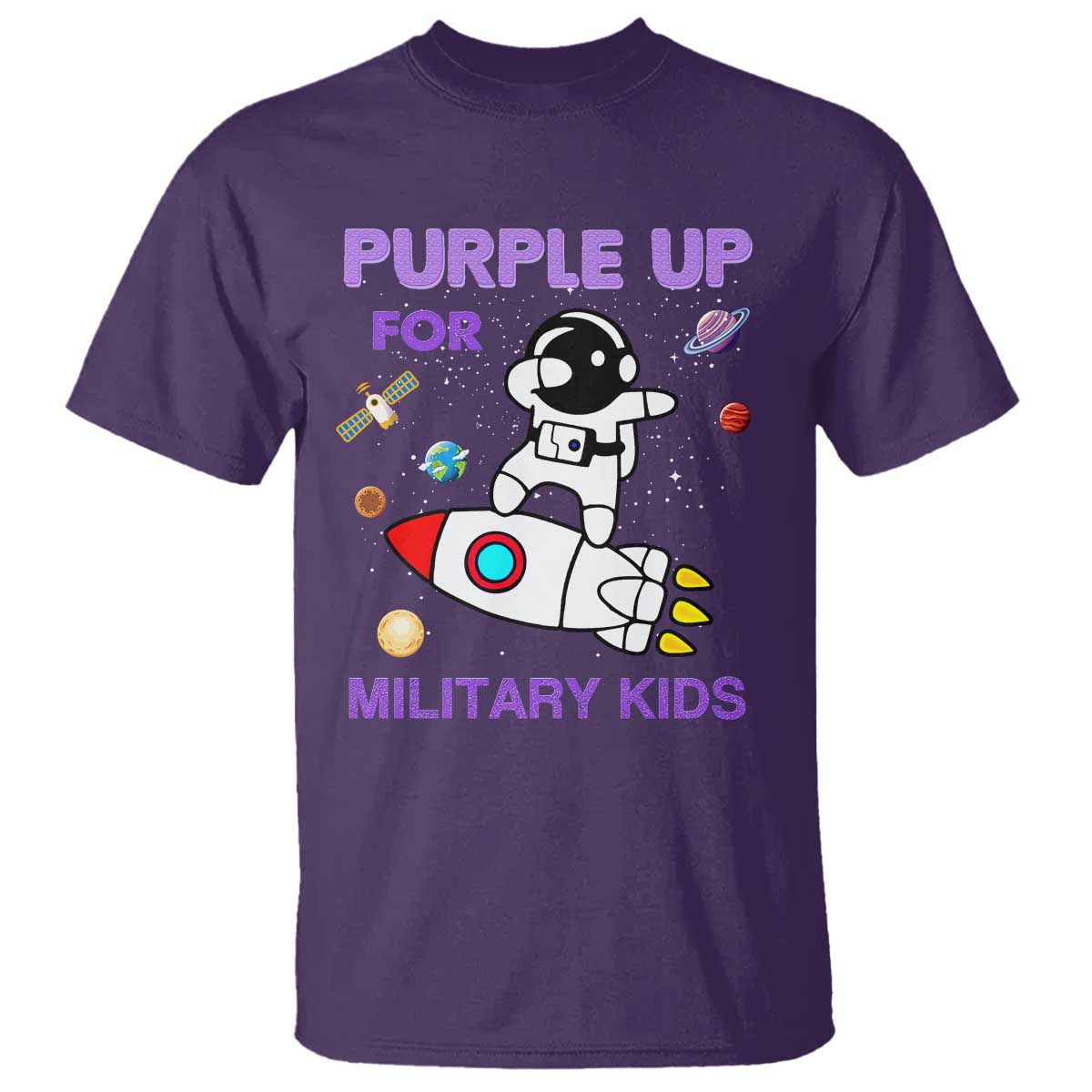 purple-up-for-military-kids-t-shirt-military-child-month-astronaut-outer-space