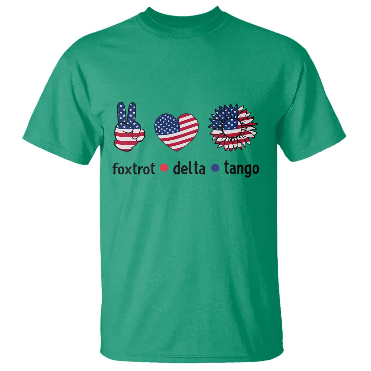 funny-foxtrots-delta-tangos-t-shirt-american-flag-peace-sign-heart-sunflower