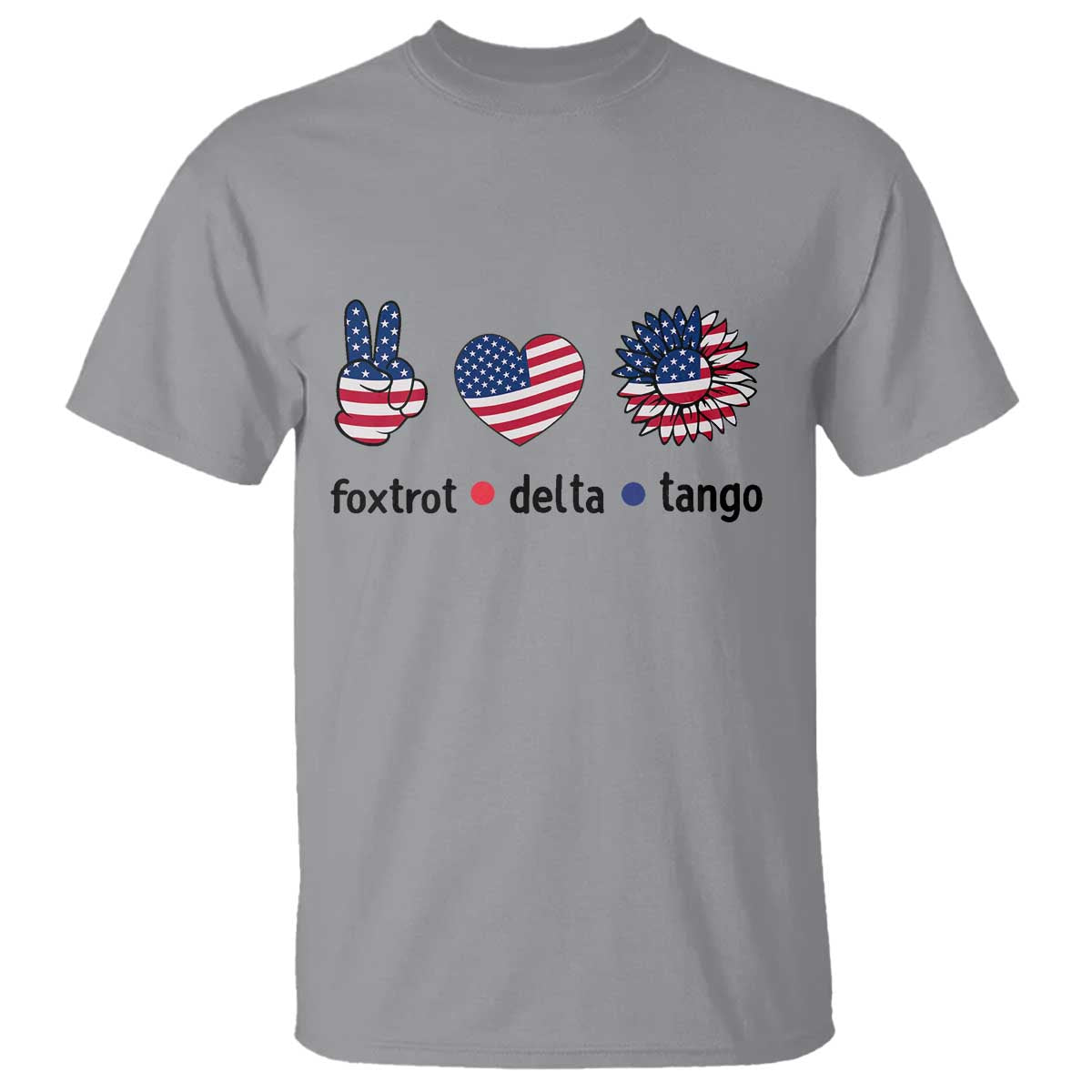 funny-foxtrots-delta-tangos-t-shirt-american-flag-peace-sign-heart-sunflower