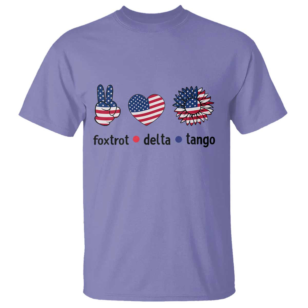 funny-foxtrots-delta-tangos-t-shirt-american-flag-peace-sign-heart-sunflower