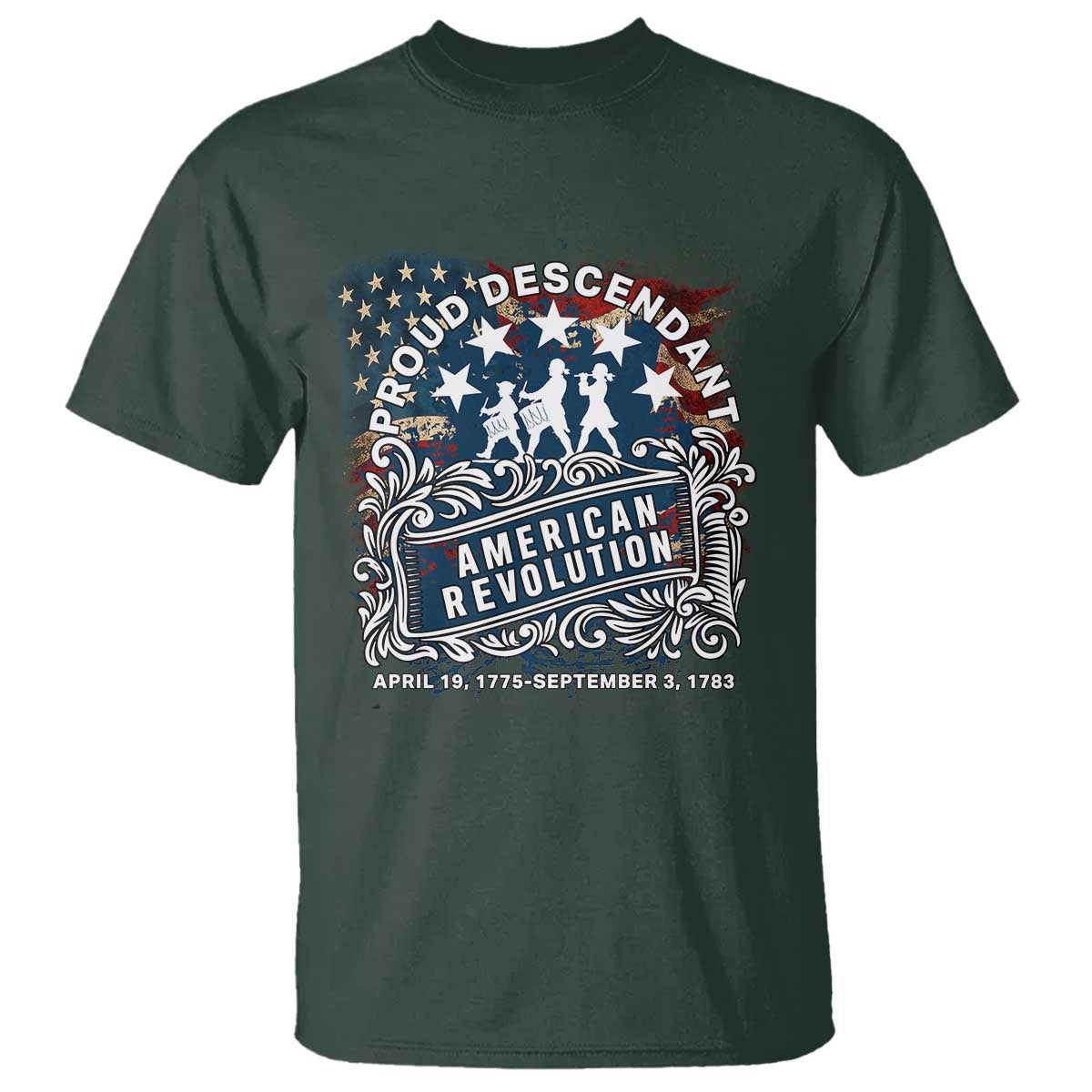 proud-descendant-american-revolution-t-shirt-1775-to-1783-patriotic-heritage