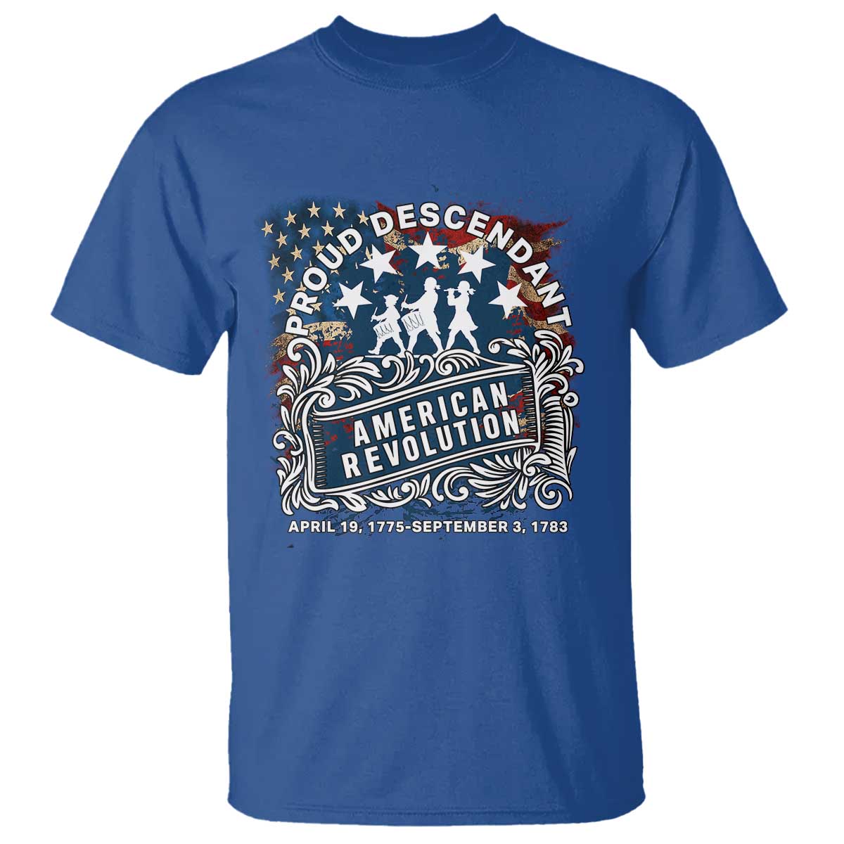 proud-descendant-american-revolution-t-shirt-1775-to-1783-patriotic-heritage