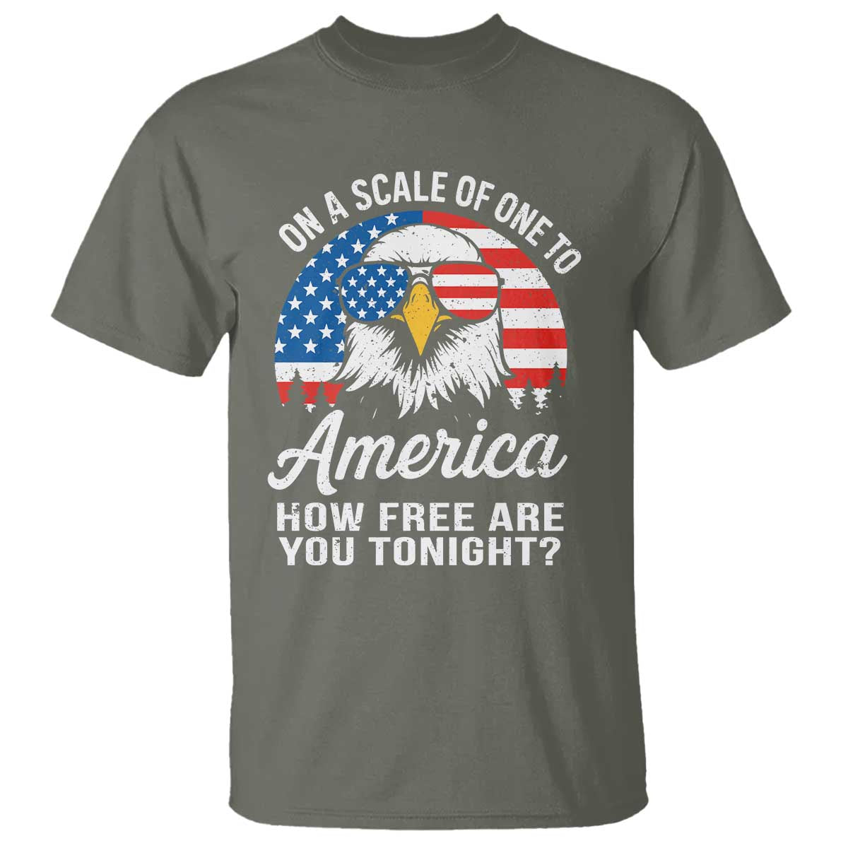 patriotic-bald-eagle-t-shirt-on-a-scale-of-one-to-america-how-free-are-you-tonight