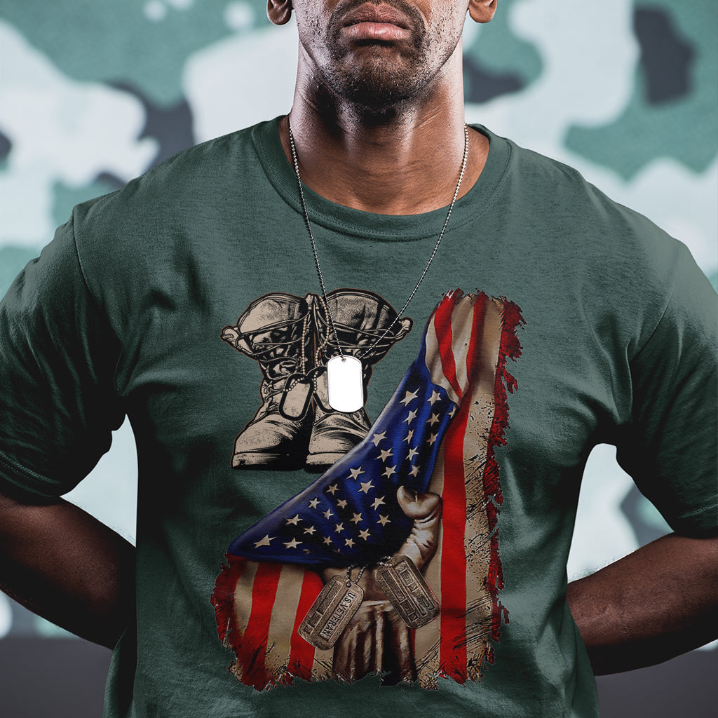 us-pride-t-shirt-american-flag-with-combat-boots-and-dog-tags