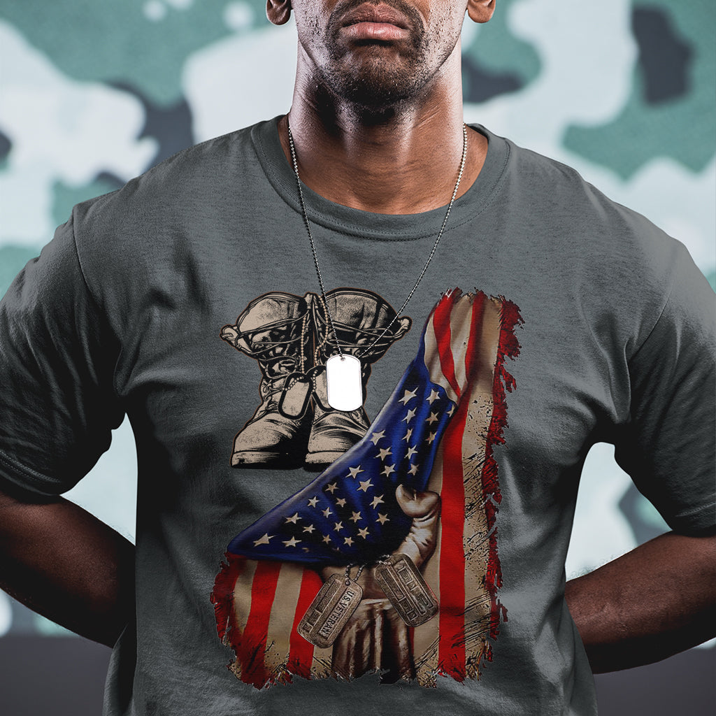 us-pride-t-shirt-american-flag-with-combat-boots-and-dog-tags